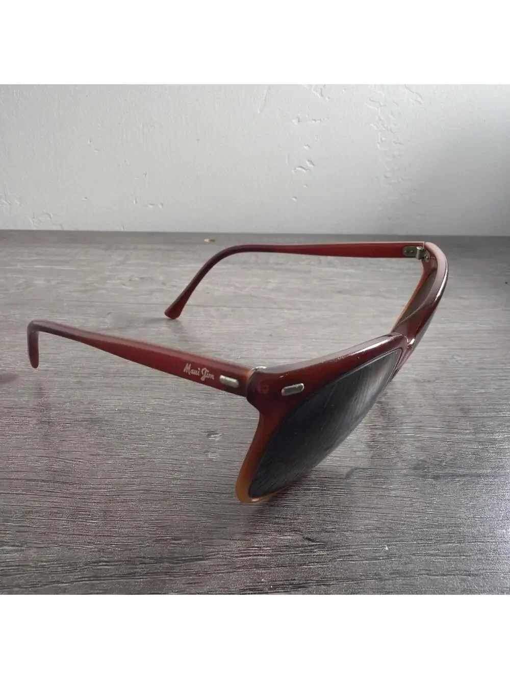 Vintage Maui Jim Sunglasses France Brown Oversized FRAMES ONLY